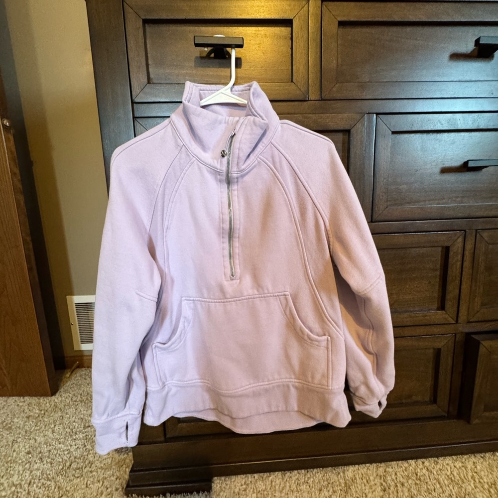lululemon athletica Lavender Half-Zip Pullover Sweatshirt